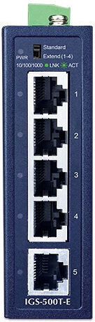 Planet IGS-500T-E Неуправляем L2 Switch с 5 Портове Гигабитови (1Gbps) Ethernet