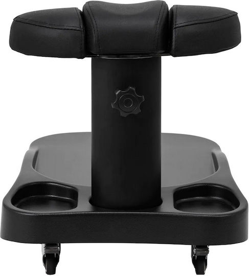Salon Tech Wheeled Footstool Black