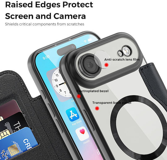 Techsuit Smartmag Buchen Sie Silikon Schwarz (iPhone Air)