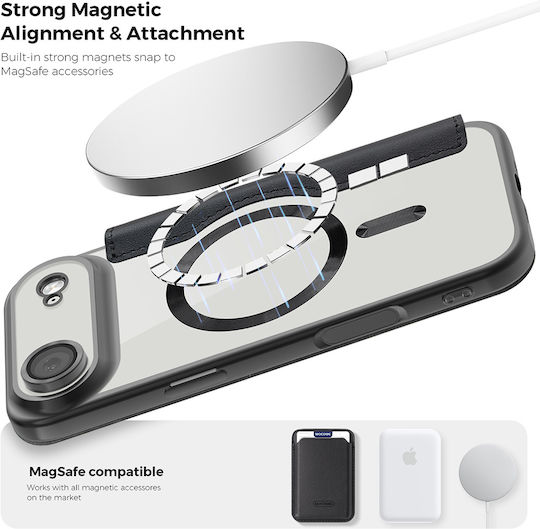 Techsuit Smartmag Buchen Sie Silikon Schwarz (iPhone Air)