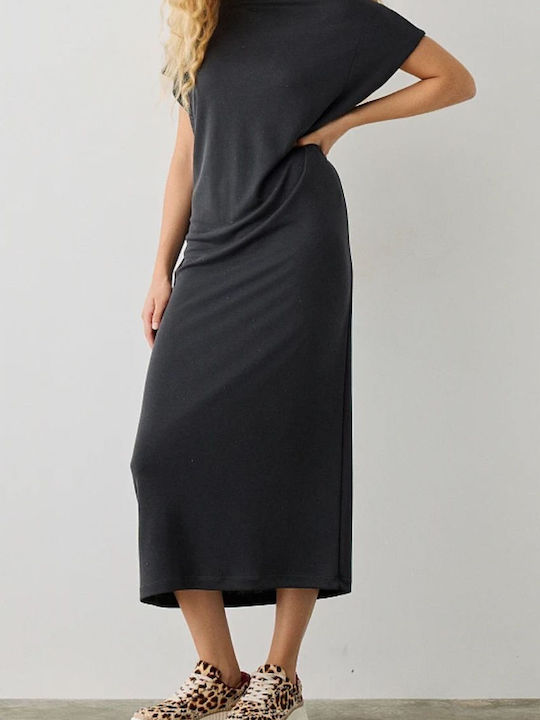 Midi Damenkleid Schwarz
