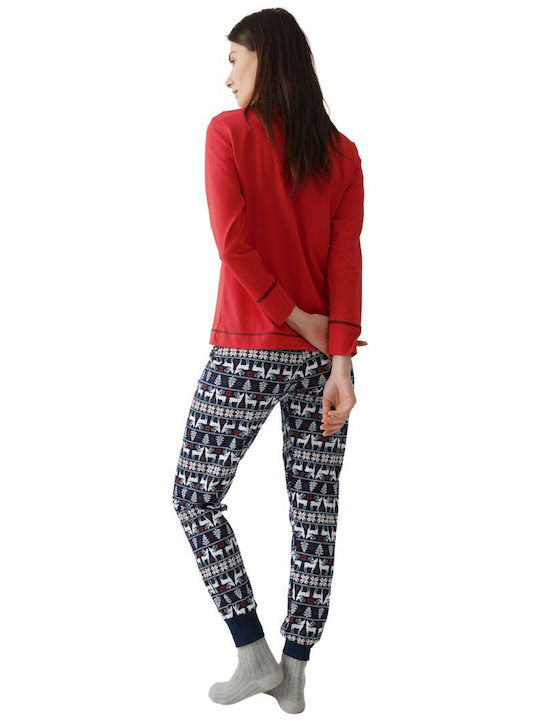 Minerva Winter Women's Pyjama Set Red