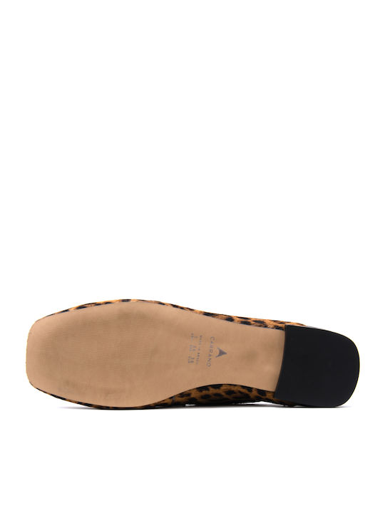 Leder Damen Mokassins in Braun Farbe