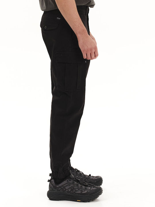 Trousers Cargo Elastic Black