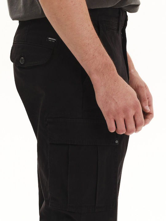 Trousers Cargo Elastic Black