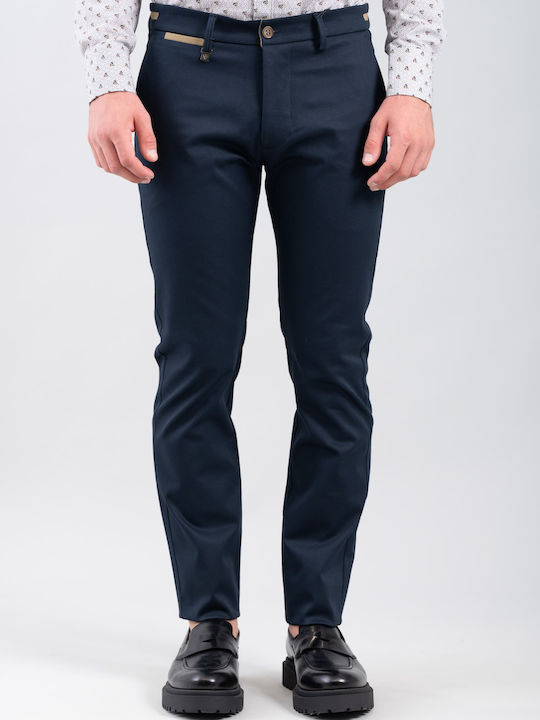 Hose Chino Elastisch in Schlanker Passform Blue
