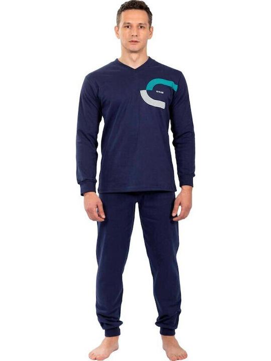 Nina Club Men's Winter Pajamas Set Bordeaux
