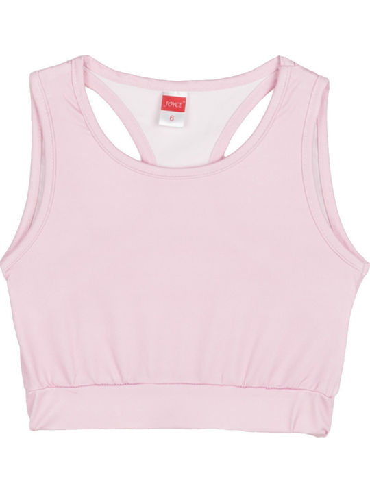Kids' Crop Top Sleeveless Pink Allover The Top