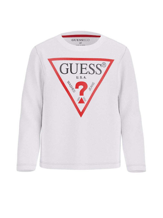 Kids' Shirt Long Sleeve Pure White