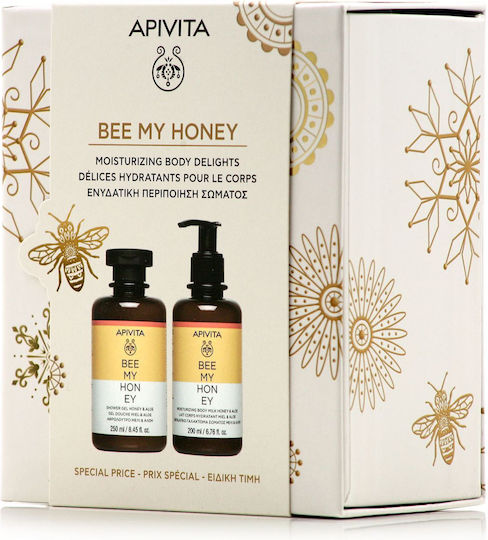 Apivita Bee My Honey Skin Care Set for Moisturizing & Body Cleaning 2pcs