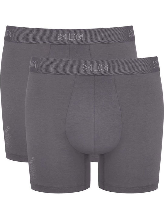 Short Men's Boxers Dark Grey 2Pack