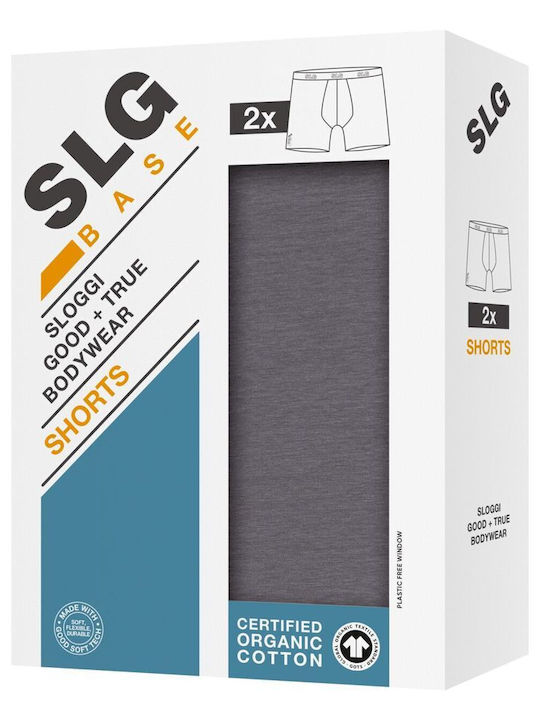 Short Men's Boxers Dark Grey 2Pack