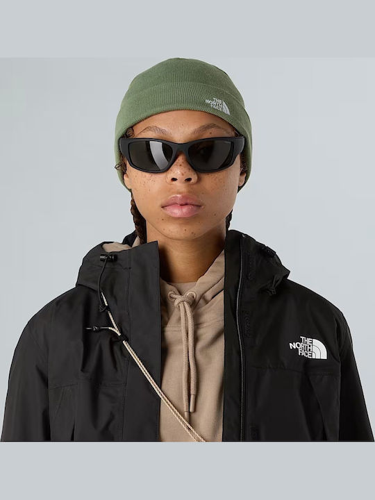 Norm Shallow Beanie Unisex Σκούφος Πλεκτός σε Πράσινο χρώμα