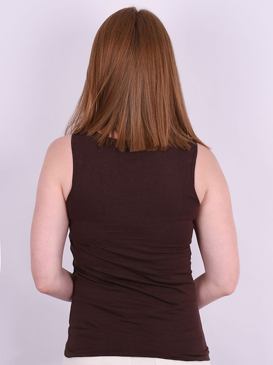 Women's Sleeveless T-Shirt Coffee