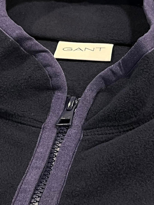 Men's Fleece Cardigan Evening Blue