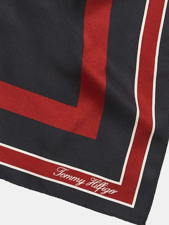 Tommy Hilfiger Damen Seiden Schal Blau