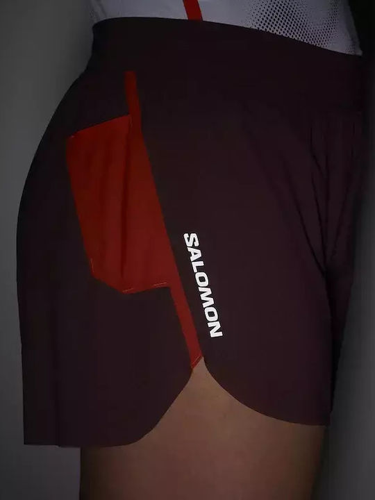 Γυναικείο Αθλητικό Σορτς Decadent Chocolate / Fiery Red