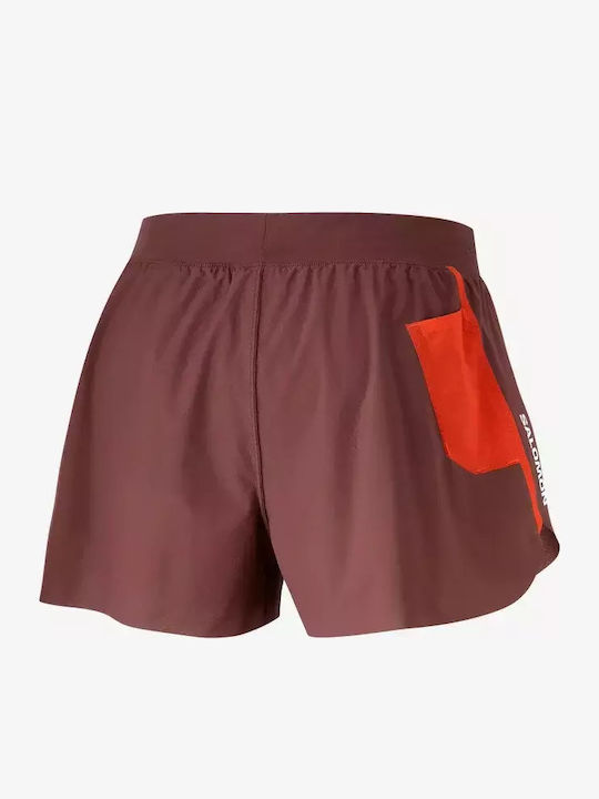 Γυναικείο Αθλητικό Σορτς Decadent Chocolate / Fiery Red