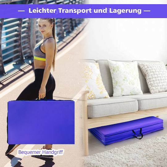 Costway Exercise Mat Purple (300x116cm)
