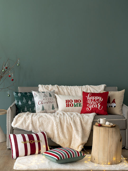 Palamaiki Christmas Decorative Square Pillowcase 43x43cm