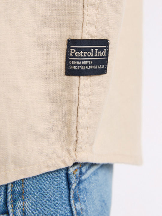 Short-sleeved Shirt Beige