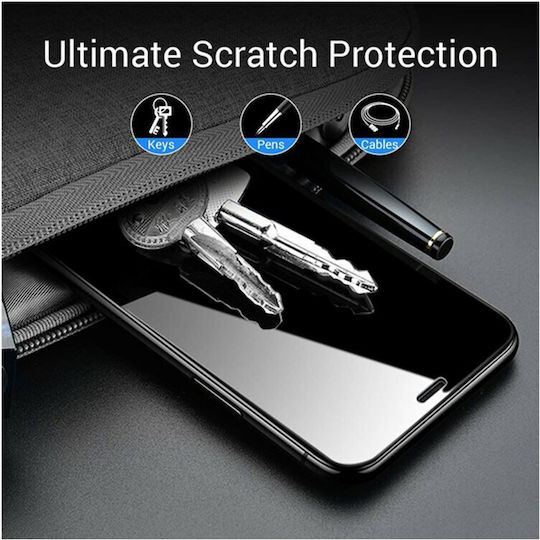 Lito 2.5D Adeziv complet Tempered Glass Negru (iPhone 16)