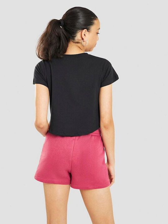 Παιδικό Crop Top Κοντομάνικο Μαύρο Futura