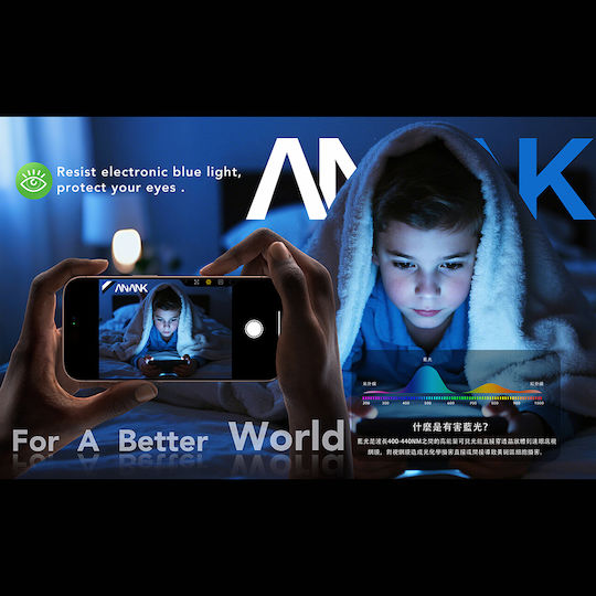 Anank 2.5d 5x Reinforced Anti Blue Light Screen Protector Iphone 17 Black