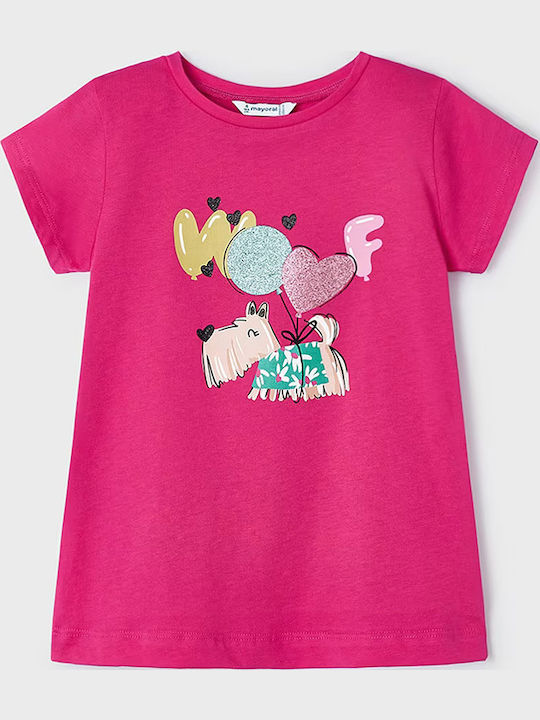 Παιδικό T-shirt Φούξια Woof