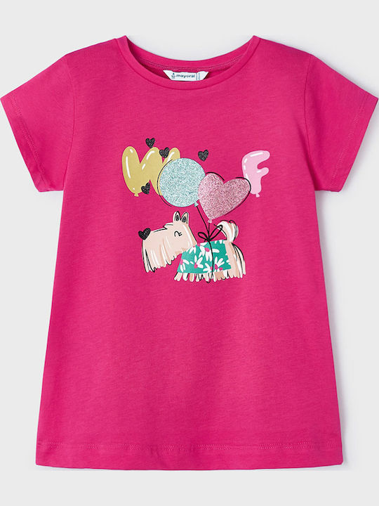 Παιδικό T-shirt Φούξια Woof
