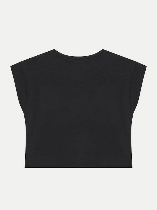 Παιδικό Crop Top Κοντομάνικο Black