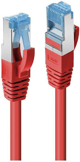 Lindy S/FTP Kat.6a (Gigabit) Netzwerkkabel Ethernet 10m Rotes