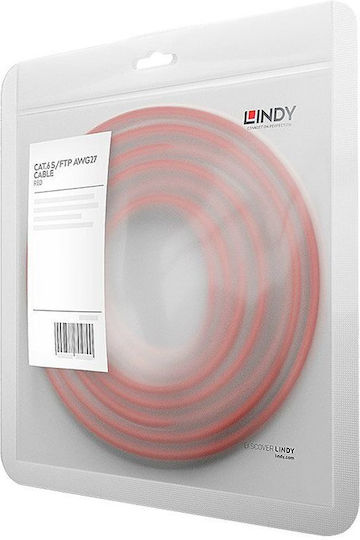 Lindy S/FTP Cat.6 Gigabit Ethernet Network Cable 1.5m Red