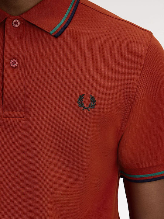 Twin Tipped Polo T-shirt Burned Red M3600-Z62