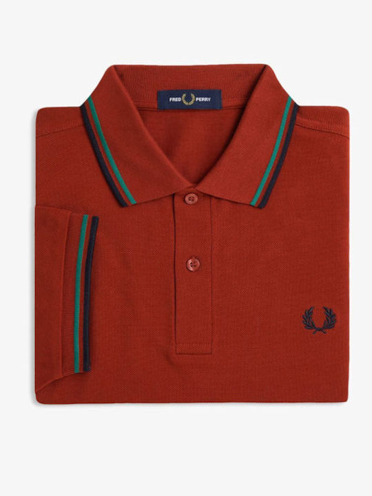 Twin Tipped Polo T-shirt Burned Red M3600-Z62