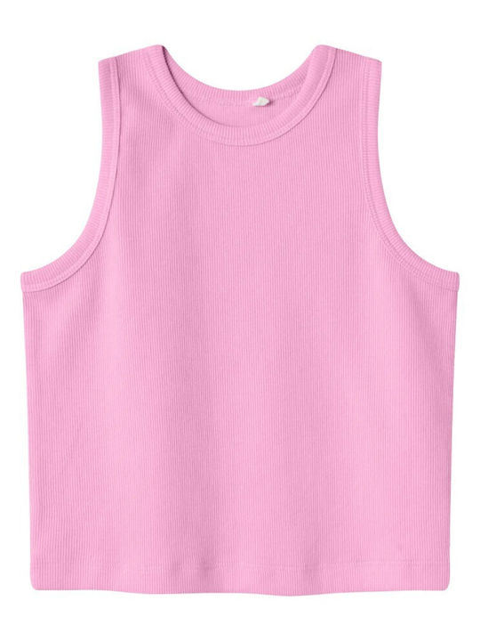 Kids' Crop Top Sleeveless Pink