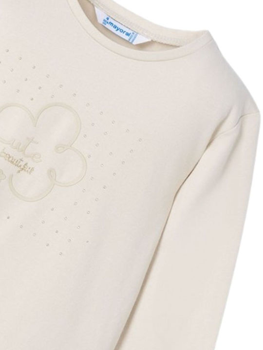 Kinderhemd Langarm Beige Basic