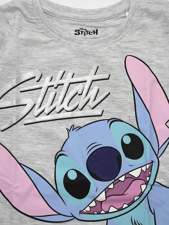 Παιδική Μπλούζα Μακρυμάνικη Grey Lilo Stitch
