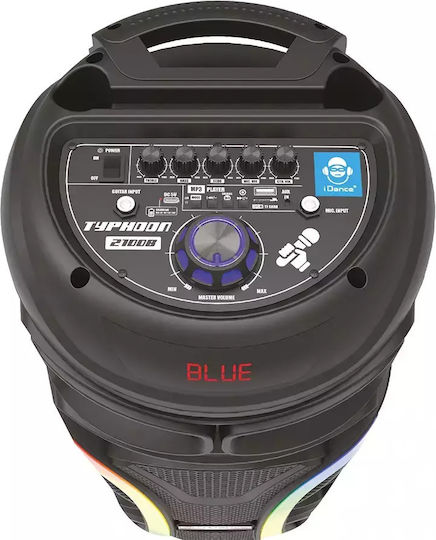 iDance Karaoke Speaker with Wireless Microphone and Lighting Effects 2100B 070070 Black