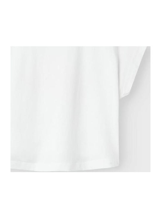 Kids' Crop Top Short Sleeve White