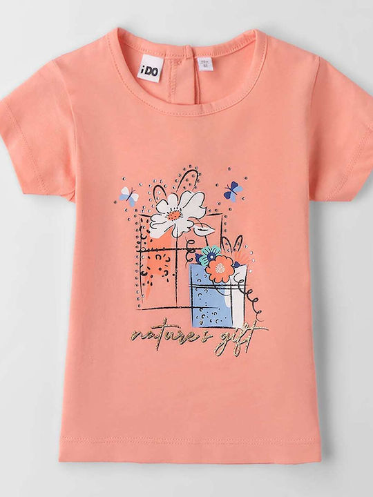 Kinder-T-Shirt Peach Pink