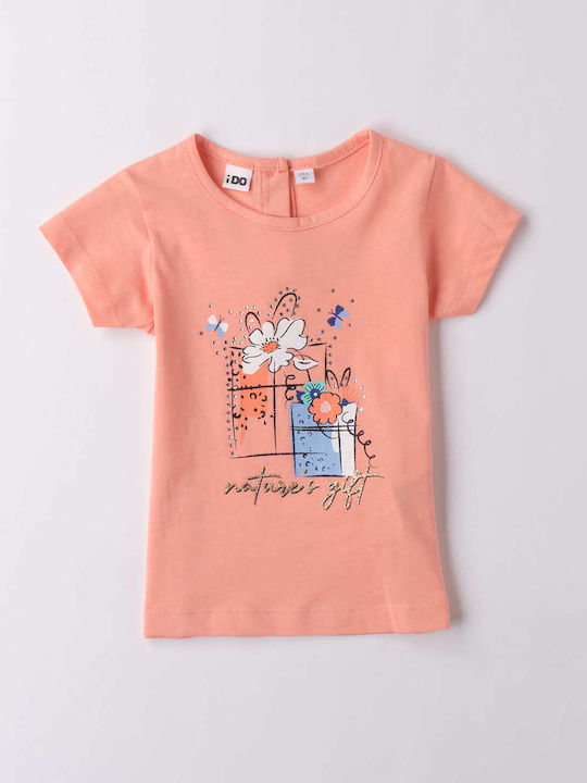 Kinder-T-Shirt Peach Pink
