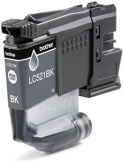 Brother LC521BK Γνήσιο Μελάνι Εκτυπωτή InkJet Μαύρο (LC-521BK)