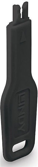 Blocator de port Lindy RJ45 1 cheie 47892 negru