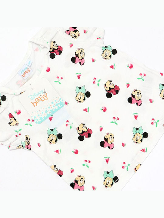 Kinder-T-Shirt Weiß Baby Minnie Mouse