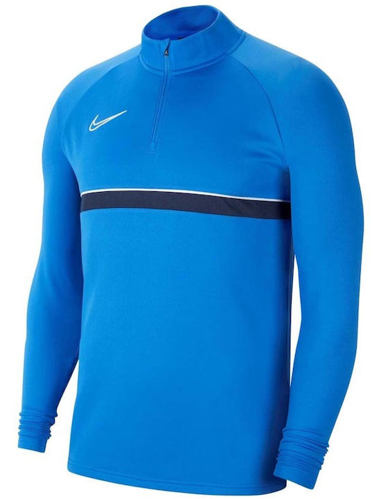 Kinderhemd Dri-Fit Langarm Blau Academy