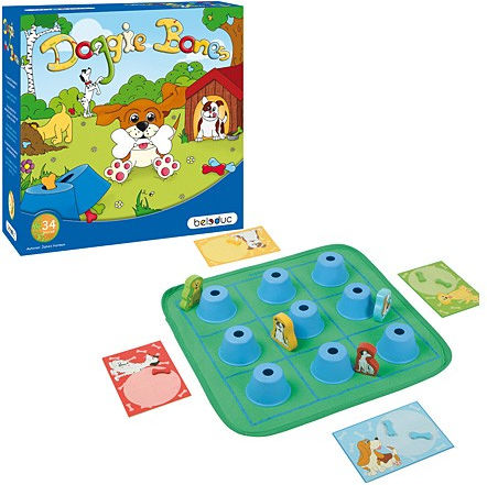 Board Game Doggie Bones for 2-4 Players 3+ Years Old (EN) Beleduc