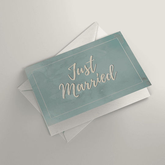 Greeting Card Just Married