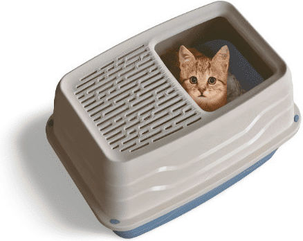 Georplast Salto Cat Toilet Closed Gray L56 x W40 x H38cm GP10525
