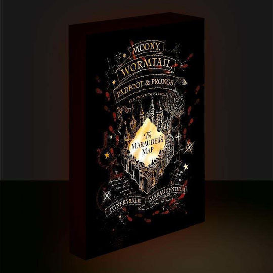 Harry Potter Marauders Map Light Canvas 40x30 Cm